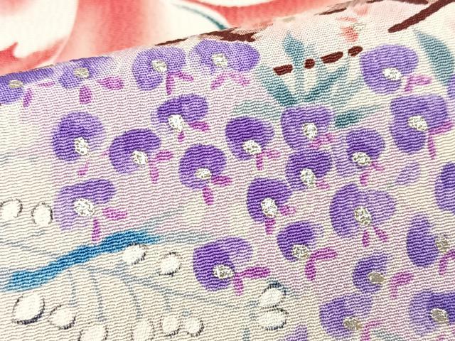平和屋着物■豪華振袖　花籠文　銀彩　正絹　逸品　CABK9842xe