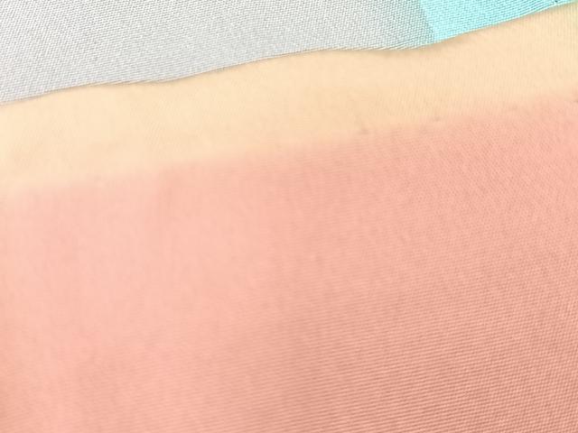 平和屋着物■長襦袢　無双仕立て　変わり格子　正絹　逸品　CABK9846xe