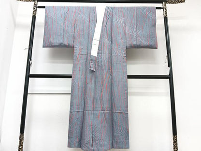 平和屋着物■長襦袢　無双仕立て　絞り　立涌文　半衿刺繍　正絹　逸品　CABK9847xe