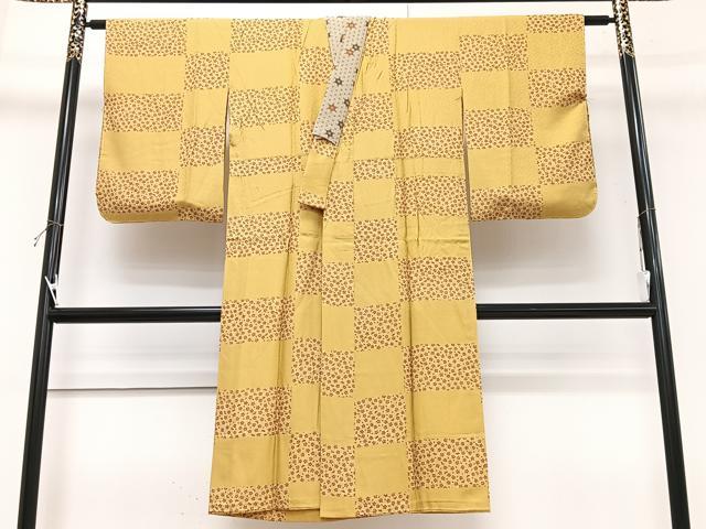 平和屋着物■長襦袢　無双仕立て　舞桜文　正絹　逸品　CABK9848xe