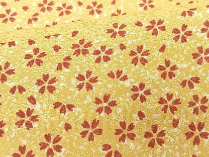 平和屋着物■長襦袢　無双仕立て　舞桜文　正絹　逸品　CABK9848xe