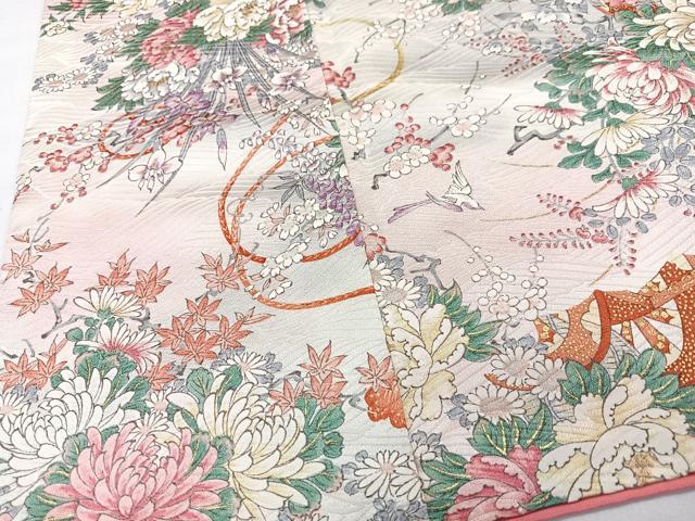 平和屋着物■豪華振袖　花車文　金彩　正絹　逸品　CABK9858xe