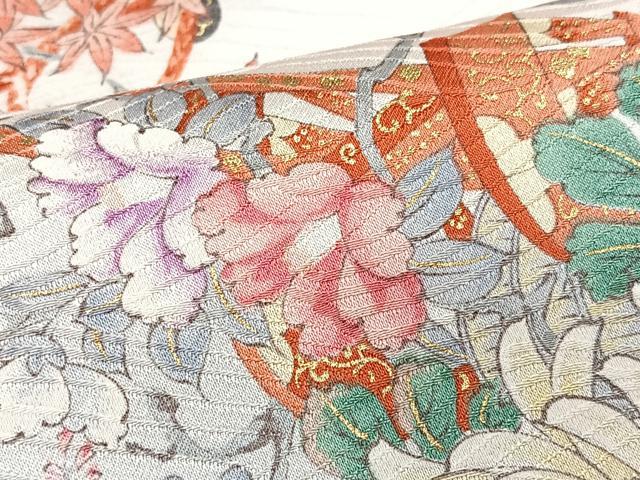 平和屋着物■豪華振袖　花車文　金彩　正絹　逸品　CABK9858xe