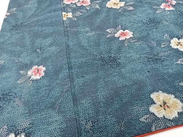 平和屋着物■上質な紬　舞花文　正絹　逸品　CABK9861xe