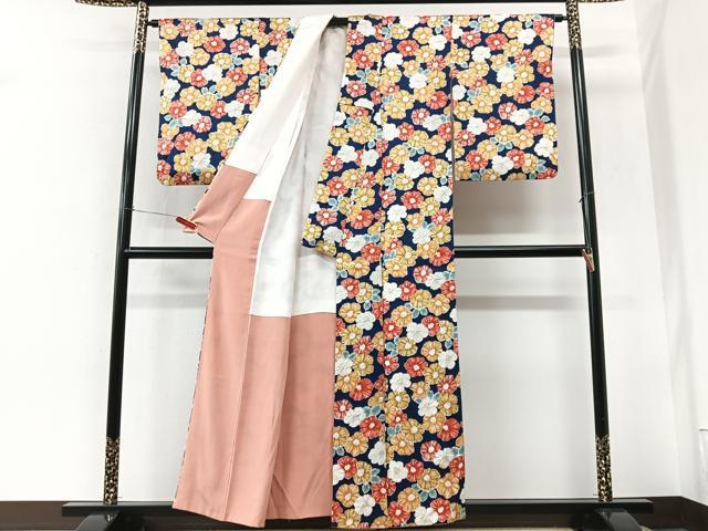 平和屋着物■上質な小紋　花尽くし　正絹　逸品　CABK9864xe