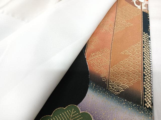 平和屋着物■豪華黒留袖　駒刺繍　衣の年輪　暈し染め　金彩　正絹　逸品　CABK9868xe