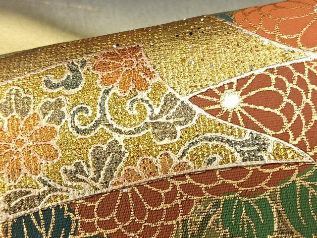 平和屋着物■豪華黒留袖　文箱草花文　暈し染め　金彩　正絹　逸品　CABK9869xe