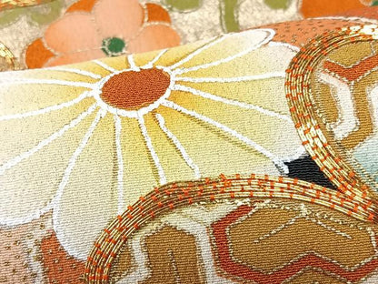 平和屋着物■豪華黒留袖　駒刺繍　亀甲花松文　金彩　正絹　逸品　CABK9870xe