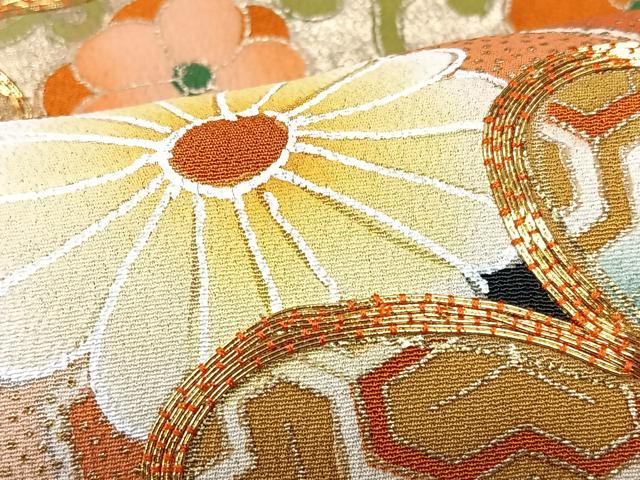 平和屋着物■豪華黒留袖　駒刺繍　亀甲花松文　金彩　正絹　逸品　CABK9870xe
