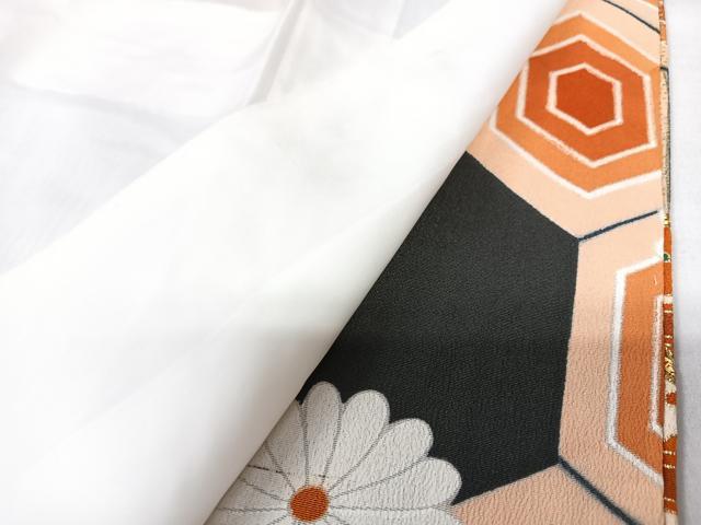 平和屋着物■豪華黒留袖　駒刺繍　亀甲花松文　金彩　正絹　逸品　CABK9870xe