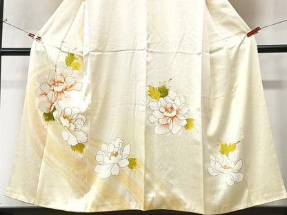 平和屋着物■訪問着　駒刺繍　舞花文　暈し染め　正絹　逸品　CABK9873xe