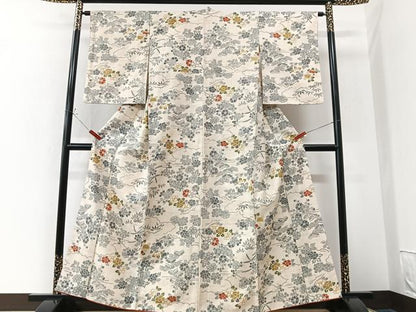 平和屋着物■上質な紬　松竹梅　正絹　逸品　CABK9879xe