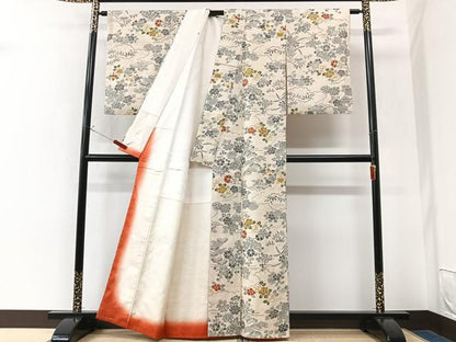 平和屋着物■上質な紬　松竹梅　正絹　逸品　CABK9879xe