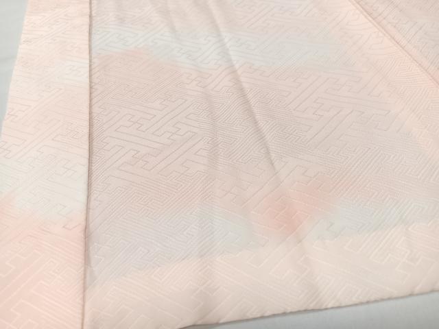 平和屋着物■長襦袢　無双仕立て　紗綾形地紋　暈し染め　正絹　逸品　CABK9880xe