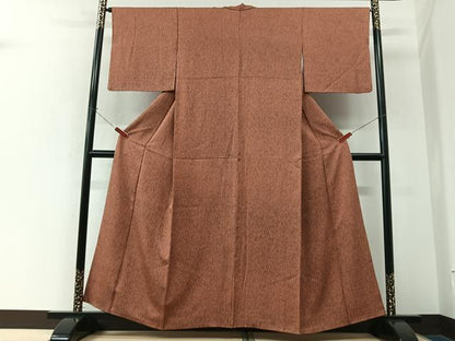 平和屋着物■上質な小紋　霞文　正絹　逸品　CABK9881xe