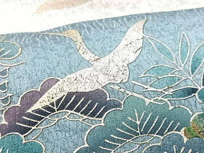 平和屋着物■訪問着　螺鈿　飛鳥松文　暈し染め　金彩　正絹　逸品　CABK9882xe