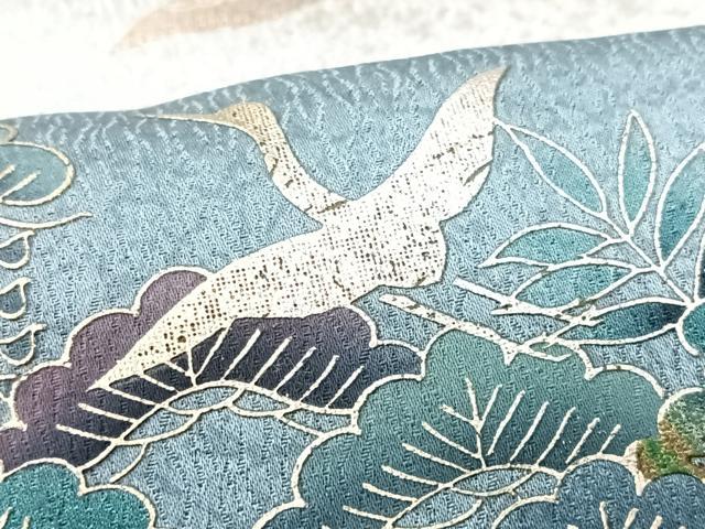 平和屋着物■訪問着　螺鈿　飛鳥松文　暈し染め　金彩　正絹　逸品　CABK9882xe