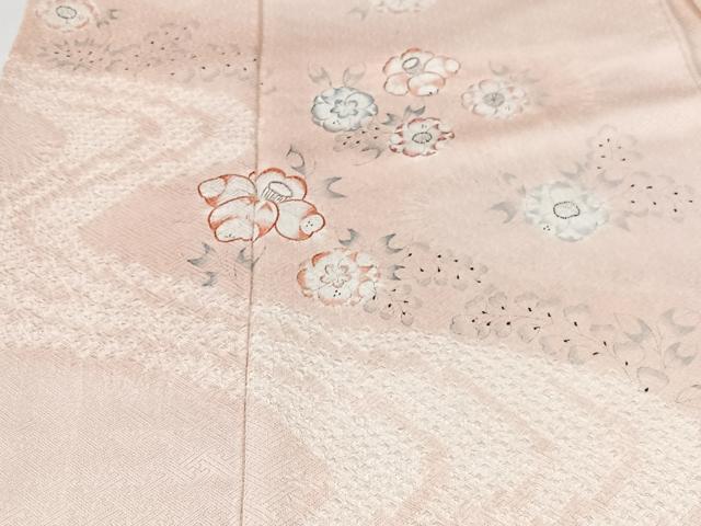 平和屋着物■訪問着　刺繍　絞り　辻が花　流水花文　正絹　逸品　CABK9888xe