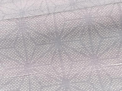 平和屋着物■上質な紬　麻の葉文様　正絹　逸品　CABK9891xe