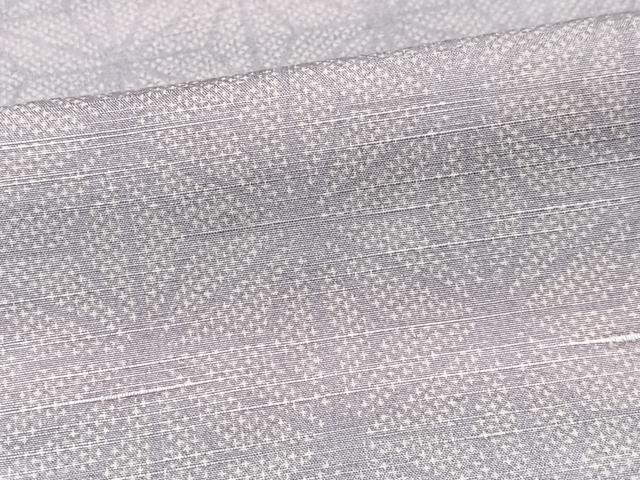 平和屋着物■上質な紬　麻の葉文様　正絹　逸品　CABK9891xe