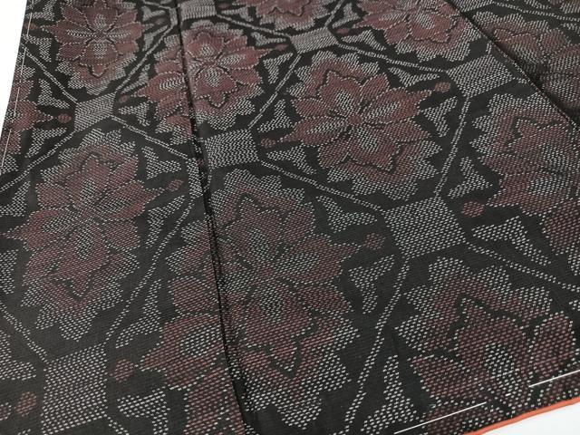平和屋着物■本場大島紬　花菱文　正絹　逸品　未使用　CABK9892xe