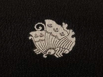 平和屋着物■豪華黒留袖　駒刺繍　雪輪花鳥文　金彩　正絹　逸品　CABK9894xe
