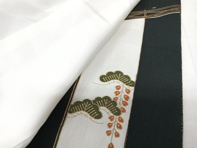 平和屋着物■豪華黒留袖　駒刺繍　雪輪花鳥文　金彩　正絹　逸品　CABK9894xe