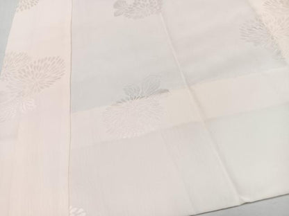 平和屋着物■長襦袢　無双仕立て　舞菊地紋　半衿刺繍　正絹　逸品　CABK9899xe
