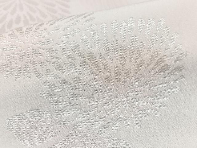 平和屋着物■長襦袢　無双仕立て　舞菊地紋　半衿刺繍　正絹　逸品　CABK9899xe