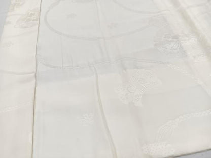 平和屋着物■長襦袢　無双仕立て　宝尽し地紋　正絹　逸品　CABK9901xe