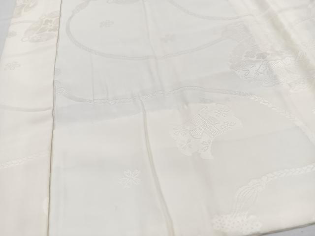 平和屋着物■長襦袢　無双仕立て　宝尽し地紋　正絹　逸品　CABK9901xe