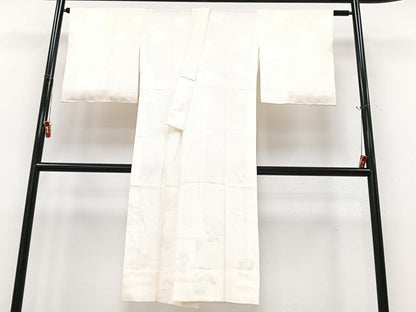 平和屋着物■長襦袢　無双仕立て　舞菊地紋　正絹　逸品　未使用　CABK9904xe