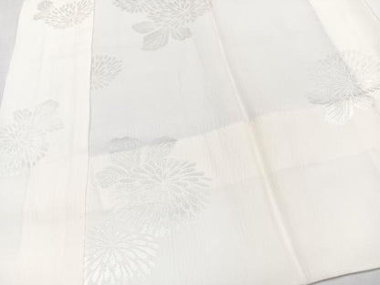 平和屋着物■長襦袢　無双仕立て　舞菊地紋　正絹　逸品　未使用　CABK9904xe