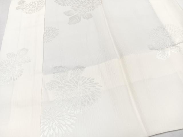 平和屋着物■長襦袢　無双仕立て　舞菊地紋　正絹　逸品　未使用　CABK9904xe