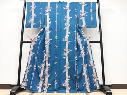 平和屋着物■上質な小紋　松竹梅　正絹　逸品　CABK9905xe