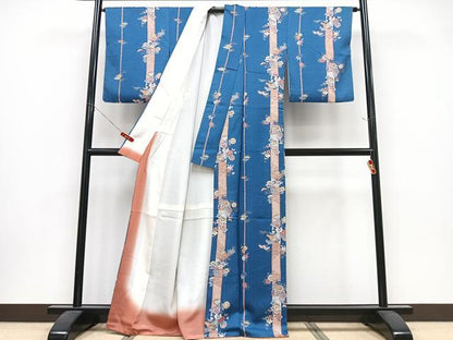 平和屋着物■上質な小紋　松竹梅　正絹　逸品　CABK9905xe