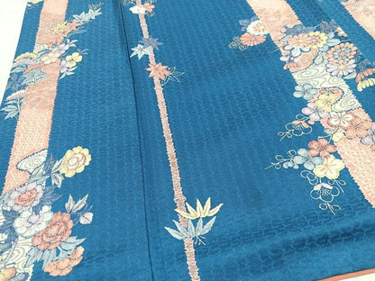 平和屋着物■上質な小紋　松竹梅　正絹　逸品　CABK9905xe