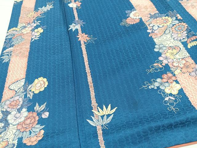 平和屋着物■上質な小紋　松竹梅　正絹　逸品　CABK9905xe