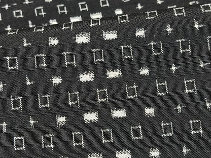 平和屋着物■上質な紬　幾何学文様　正絹　逸品　CABK9907xe