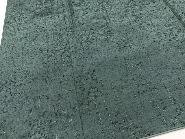 平和屋着物■上質な紬　老竹色　正絹　逸品　CABK9914xe