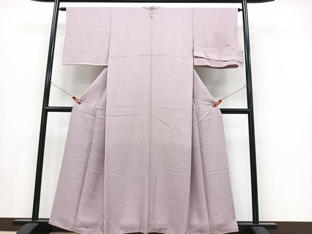 平和屋着物■上質な色無地　琳派文様　薄葡萄色　反端付き　正絹　逸品　未使用　CABK9928xe