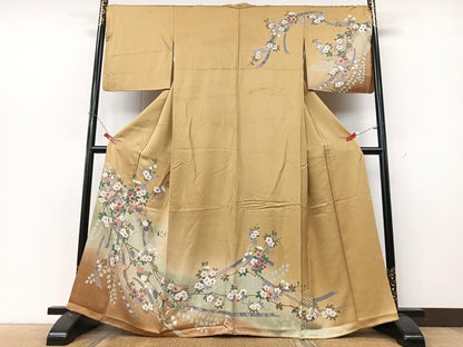 平和屋着物■訪問着　短冊枝花文　暈し染め　正絹　逸品　CABK9932xe