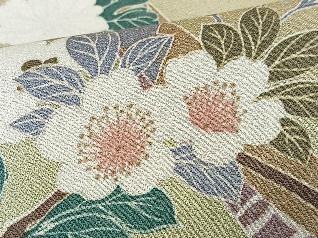 平和屋着物■訪問着　短冊枝花文　暈し染め　正絹　逸品　CABK9932xe