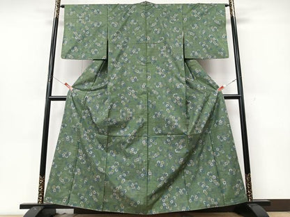 平和屋着物■本場大島紬　7マルキ　舞花文　鈴乃屋扱い　正絹　逸品　未使用　CABK9937xe