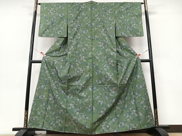 平和屋着物■本場大島紬　7マルキ　舞花文　鈴乃屋扱い　正絹　逸品　未使用　CABK9937xe