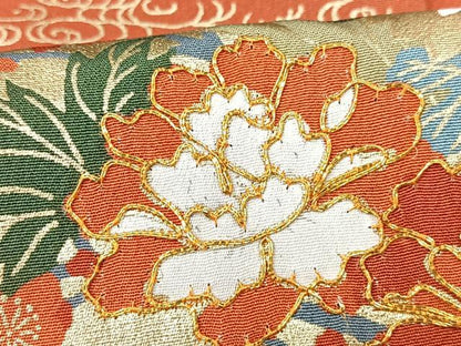 平和屋着物■豪華黒留袖　駒刺繍　飛鶴花車文　金彩　正絹　逸品　CABK9939xe