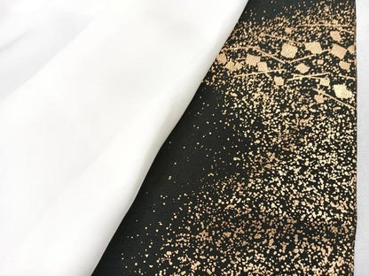 平和屋着物■豪華黒留袖　刺繍　孔雀文　金彩　正絹　逸品　CABK9953xe