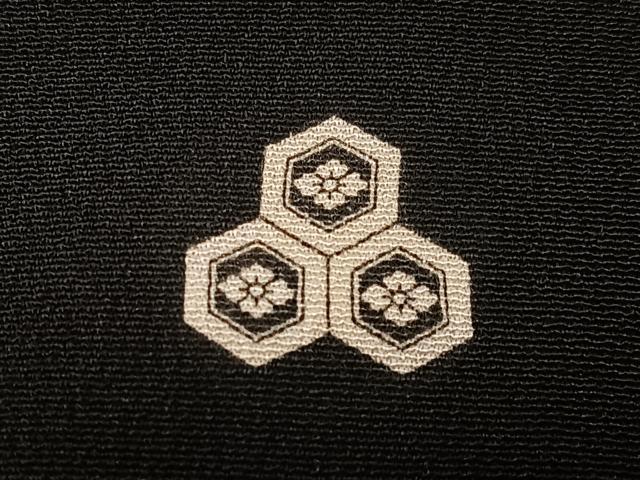 平和屋着物■豪華黒留袖　刺繍　鏡裏花文　金銀糸　正絹　逸品　CABK9960xe