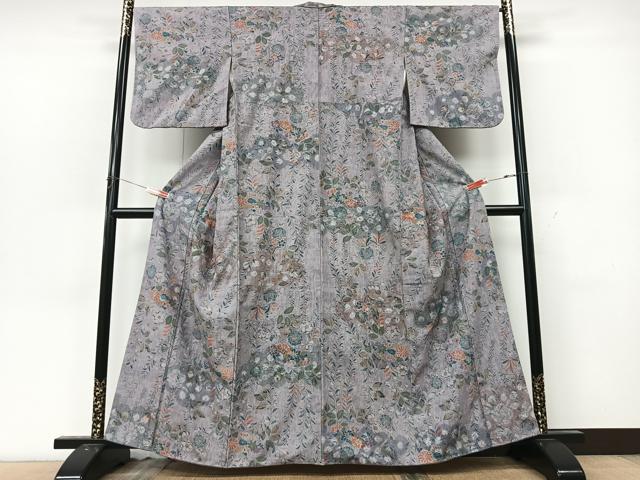 平和屋着物■上質な紬　辻が花　正絹　逸品　CABK9963xe