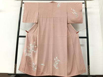 平和屋着物■訪問着　枝花文　金彩　正絹　逸品　CABK9967xe